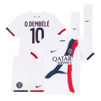 Camisa de Futebol Paris Saint-Germain Ousmane Dembele #10 Equipamento Secundário Infantil 2024-25 Manga Curta (+ Calças curtas)